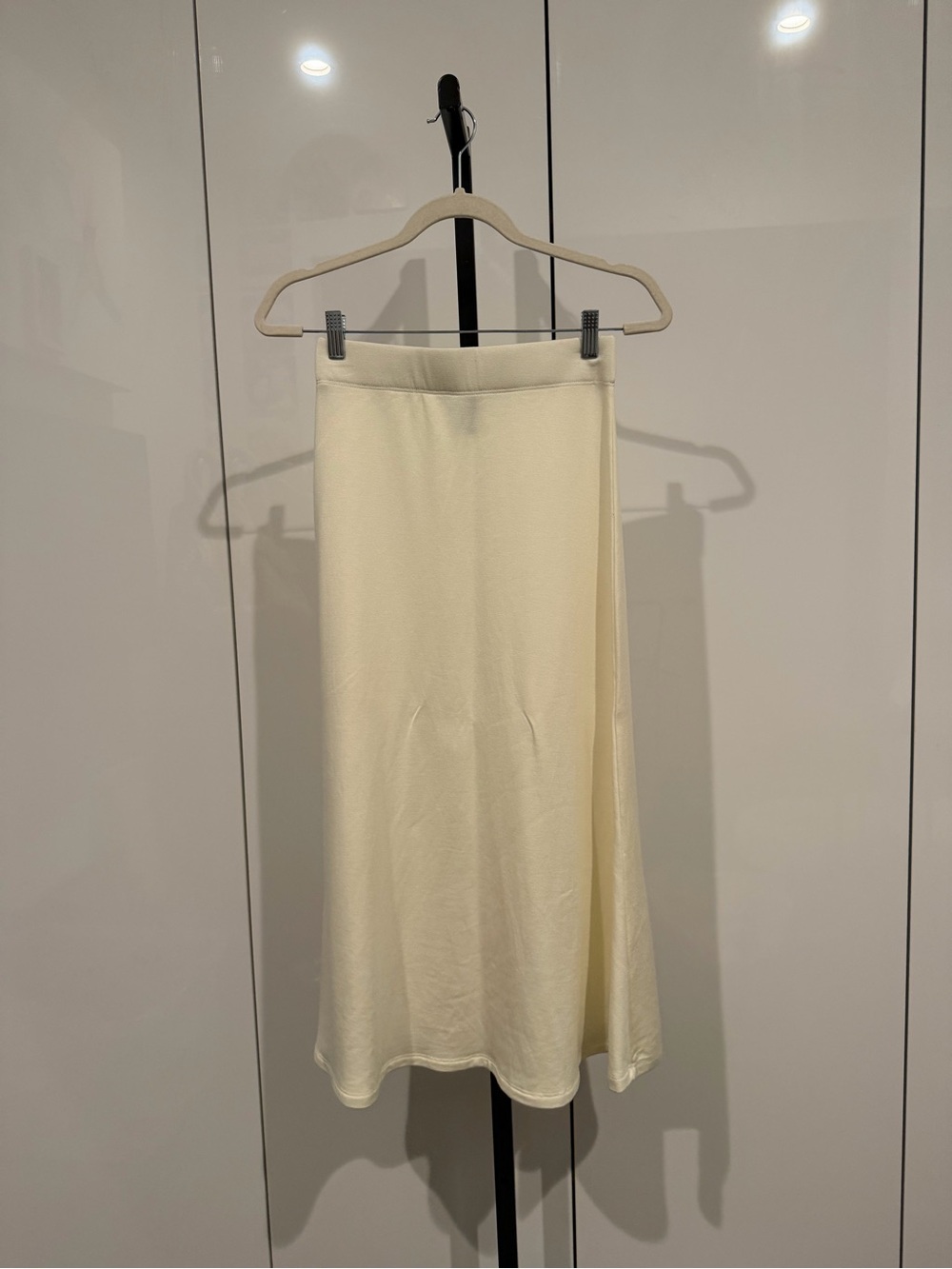 Bluesalt Cream A-Line Midi Skirt - Women